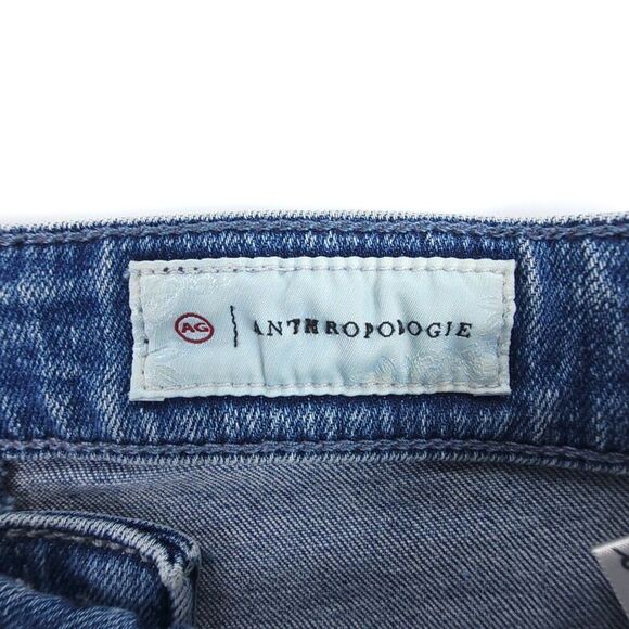 ADRIANO GOLDSCHMIED Anthropologie High Rise Ankle Slim Straight Slit Jeans 25 - Picture 9 of 10